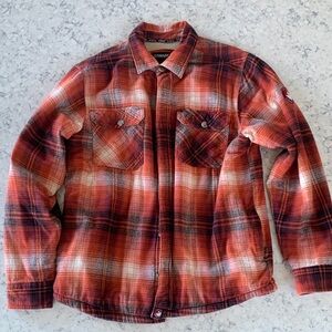 Canada Weather Gear Men's Lined Plaid Shirt Jacket